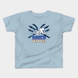 Scuba diving  t- shirt designs Kids T-Shirt